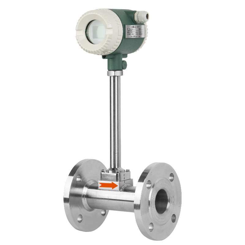 DN50 Stainless Steel Integrated Vortex Gas Flowmeter Sensor 4-20ma Water and Air OEM Customizable