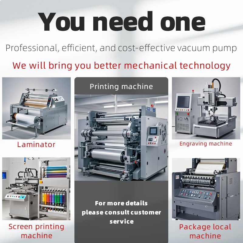 DVT Dry Rotary Vane Vacuum Pump 80 Cubic Meters Per Hour 2.2KW Customizable Printing Press air Pump Industrial Vacuum Pump