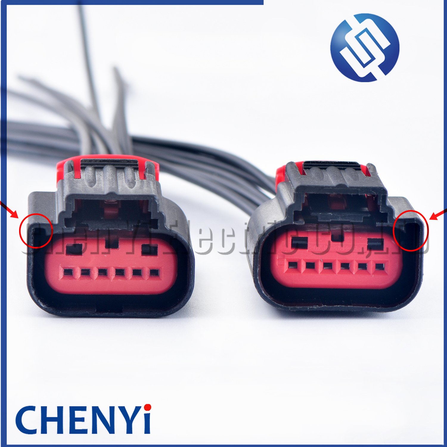 6 Pin Auto Accelerator Pedal Throttle Connector Air Flow Meter Wiring Harness Plug 1438153-5 1-1419168-1 for Mazda