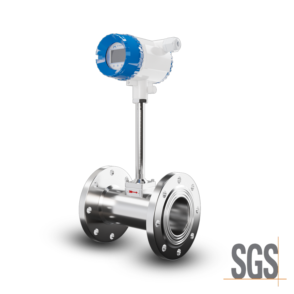 Oxygen Flow Meter Lpg Flow Meters RS485 High Temperature LUGB Vortex Flowmeter