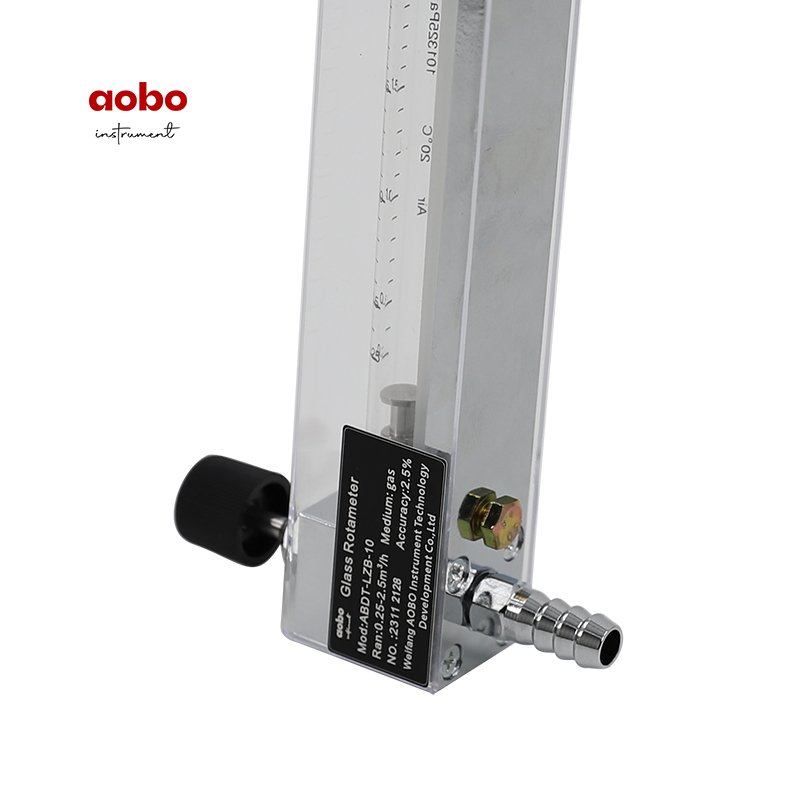 Small Digital Glass Rotameter 316 Stainless Steel 3/8\" FNPT Measure Range for Water Air Gas Liquid Control Valve OEM Supported