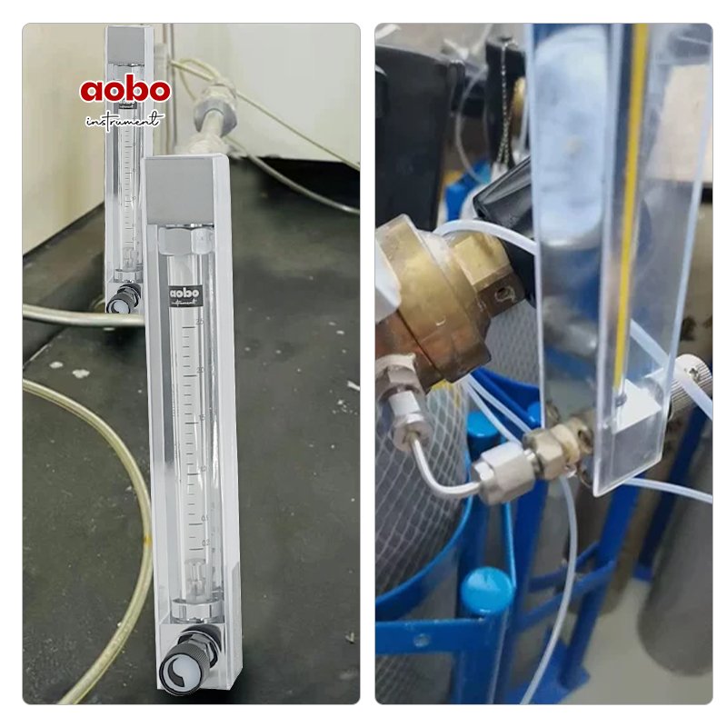 Small Digital Glass Rotameter 316 Stainless Steel 3/8\" FNPT Measure Range for Water Air Gas Liquid Control Valve OEM Supported