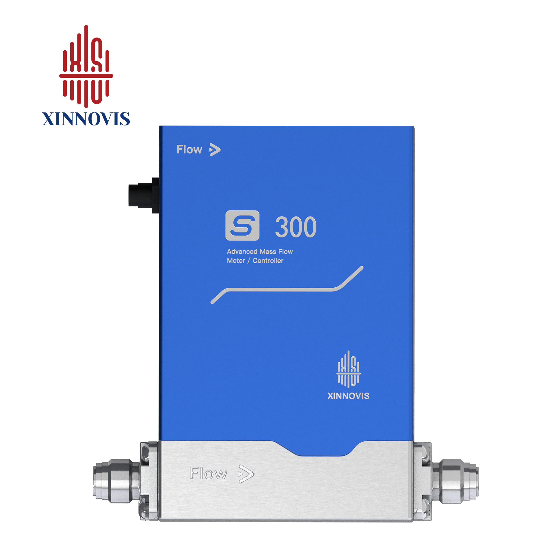 MFC S300 High Stability Mass Flow Controller for Gas/N2/H2/O2/CH4/Air/Ar/He Xinnovis Factory RS485/0-5V/4-20mA/Profibus/EtherCat
