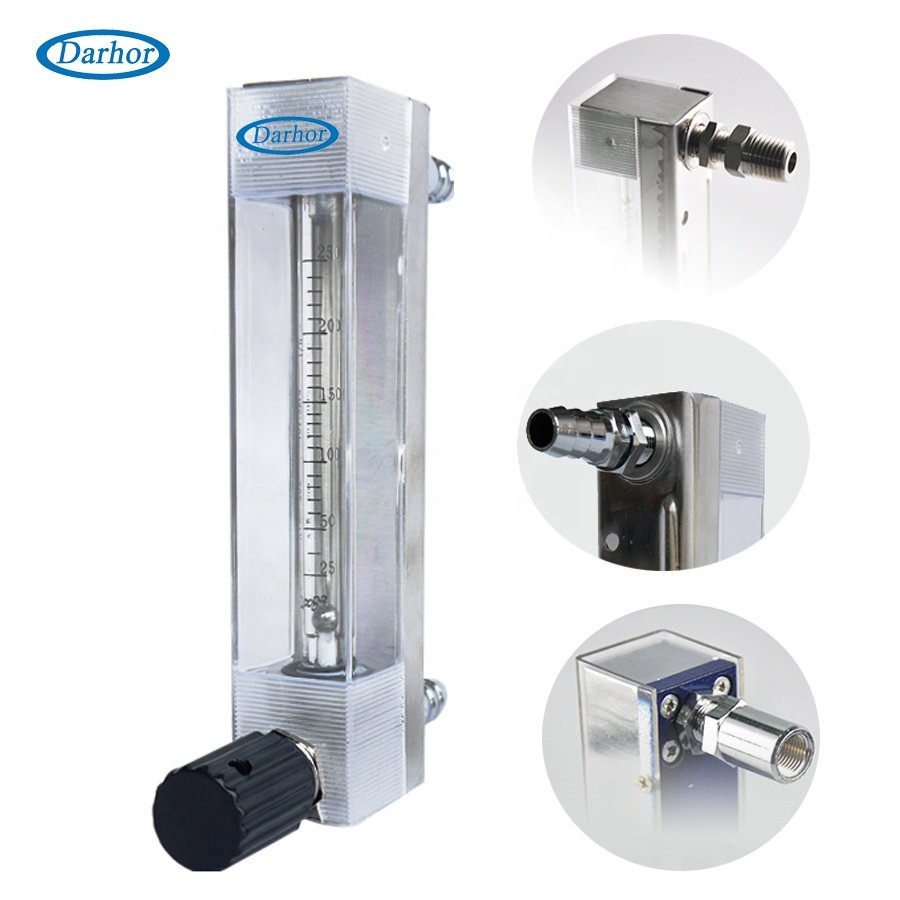 Low Cost 2.5% Low Flow Hydrogen/nitrogen Flowmeter Gas Flow Meter 10ml/min Glass Tube Rotameter