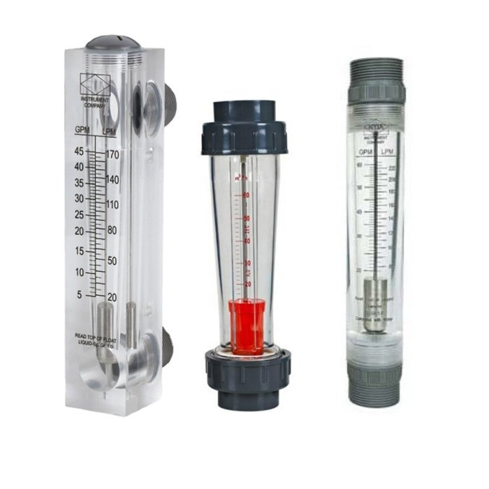 High Accuracy 120 Lpm Panel air Flow Meter Acrylic Glass Rotameter Oxygen Flowmeter and Adapter to