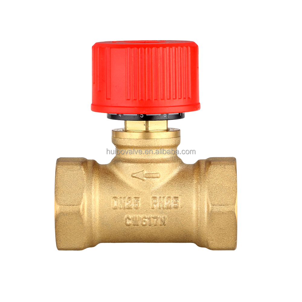 Industrial Brass Static Balancing Valves Manual Flow Control Brass Forged Balance Valve with Regulating Pressure Flow Meter