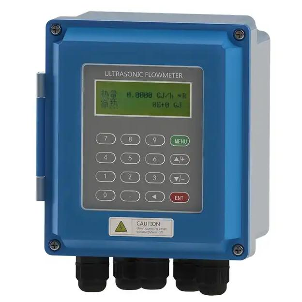 Tuf 2000b Wall-Mounted Ultrasonic Flowmeter for Liquid Water Flow Meters Made of Stainless Steel and Cast Iron Supports