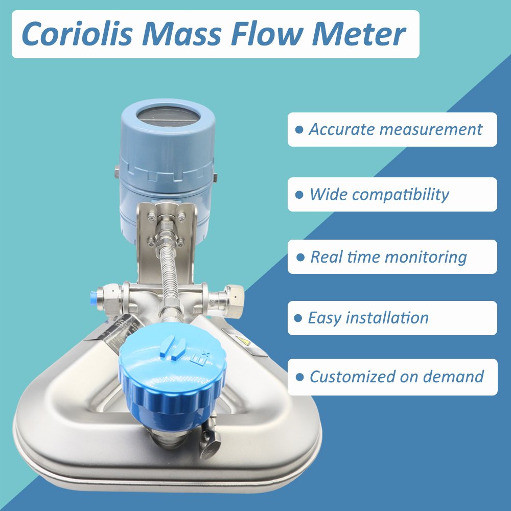 Shanghai JISHEN Hydrogen LPG Explosion Proof Slurry Liquide Coriolis Mass Flow Meter Coriolis Gas Mass Flowmeter