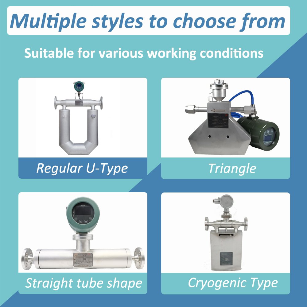 Shanghai JISHEN Hydrogen LPG Explosion Proof Slurry Liquide Coriolis Mass Flow Meter Coriolis Gas Mass Flowmeter