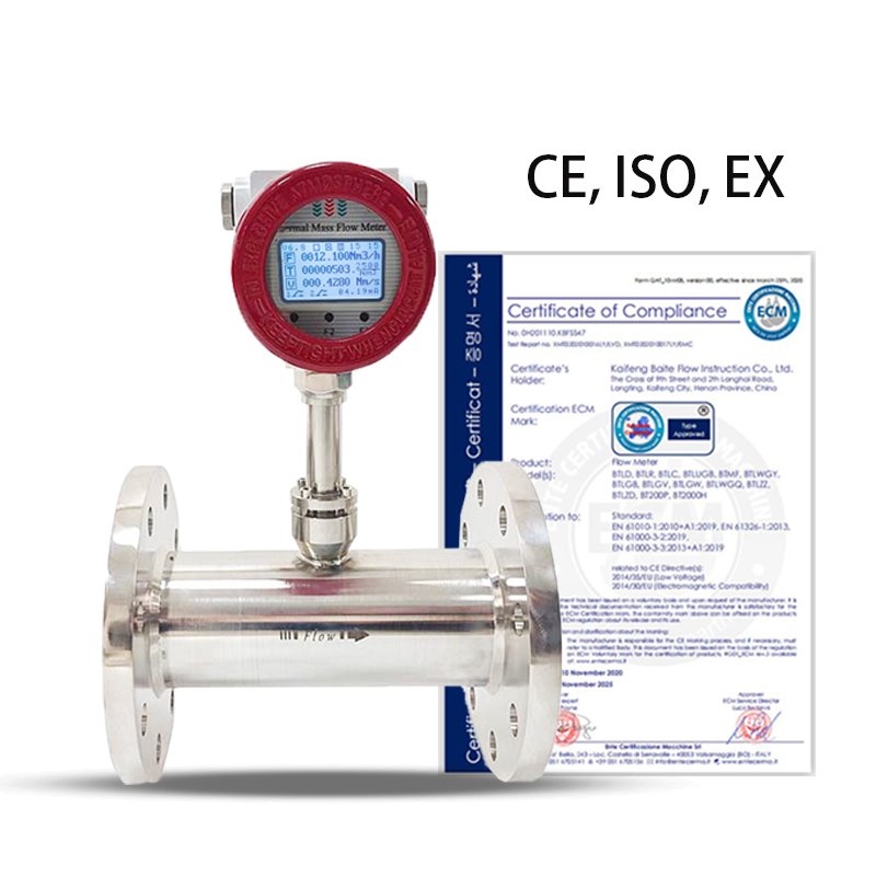 Thermal Mass Flow Meter for Steam Large Flow Type Mass air Flow Meter Sensor