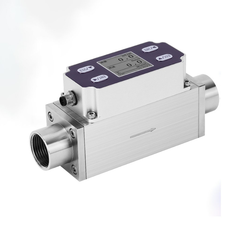 Micro Thermal Gas Mass Flow Meter Compressed Air Oxygen Hydrogen Helium Methane Propane Gas Flow Meter