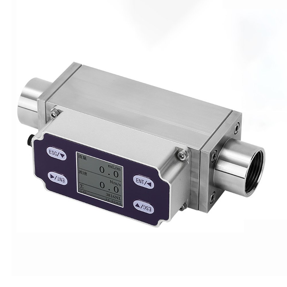 Micro Thermal Gas Mass Flow Meter Compressed Air Oxygen Hydrogen Helium Methane Propane Gas Flow Meter