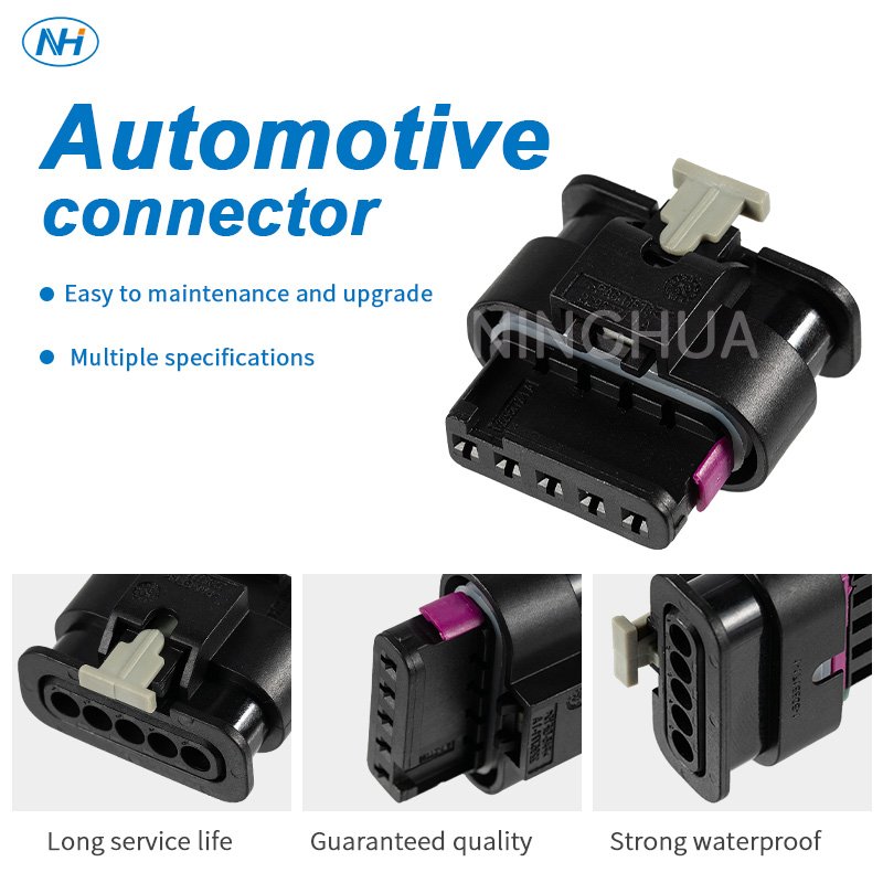 TE Connectivity 5 Hole Male Air Flow Meter Sensor Plug 1-1718806-1 Auto Connector for AUDI VW