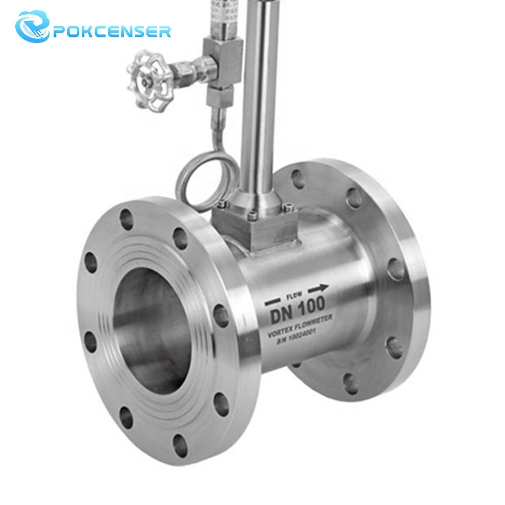 Flowmeter RS485 Modbus Saturated Steam Precession Compressed air lpg Helium Co2 Nitrogen Ammonia Gas vortex Flow Meter
