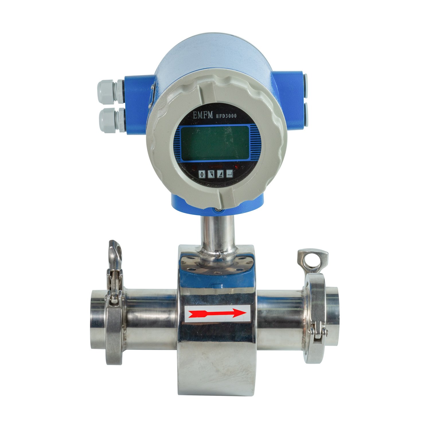 Beer Milk Beverage Juice Drinking Water Flowmeter 2 Inches Food Grade Clamp Type Electromagnetic Flow Meter