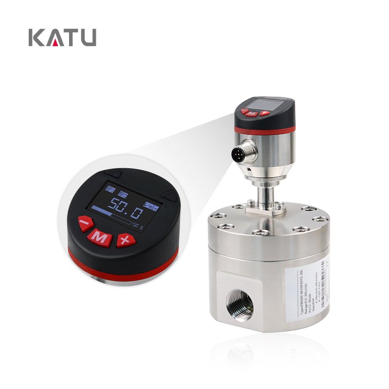 KATU Factory Direct Sale FM500-M2S High Quality 4-20mA 5mL-2000mL/min High Precision LED Digital Display Gear Flow Meter