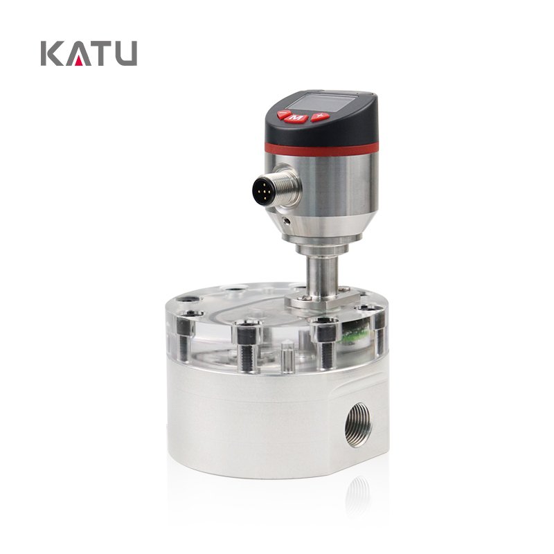 KATU Factory Direct Sale FM500-M2S High Quality 4-20mA 5mL-2000mL/min High Precision LED Digital Display Gear Flow Meter