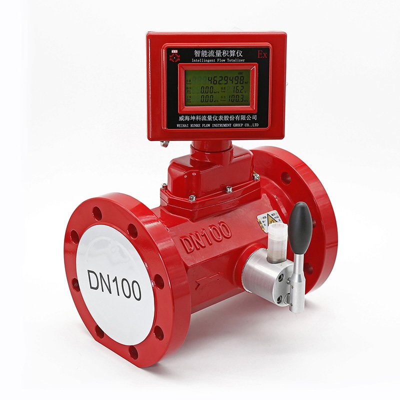 High Precision Hydrogen Flow Meter with Wireless Remote Transmission Function Gas Turbine Flowmeter Used to Measure Oxygen in Ch