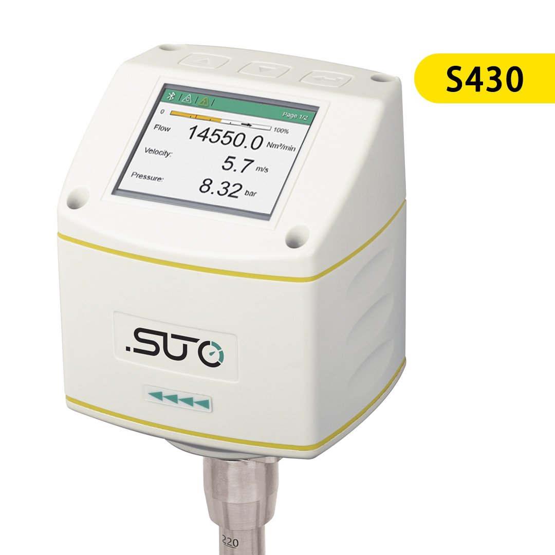 SUTO S430 Pitot Tube Flow Meter for Wet Compressed Air Insertion Various Outputs Differential Pressure Sensor Flow Meters