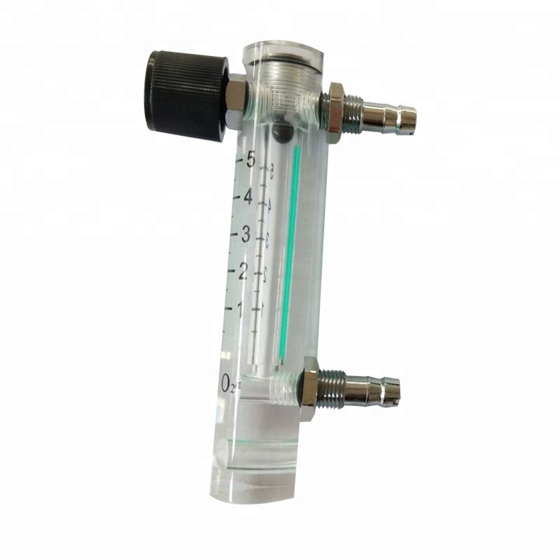 High Precision Air Gas Oxygen Flow Measurement Acrylic Flow Meter