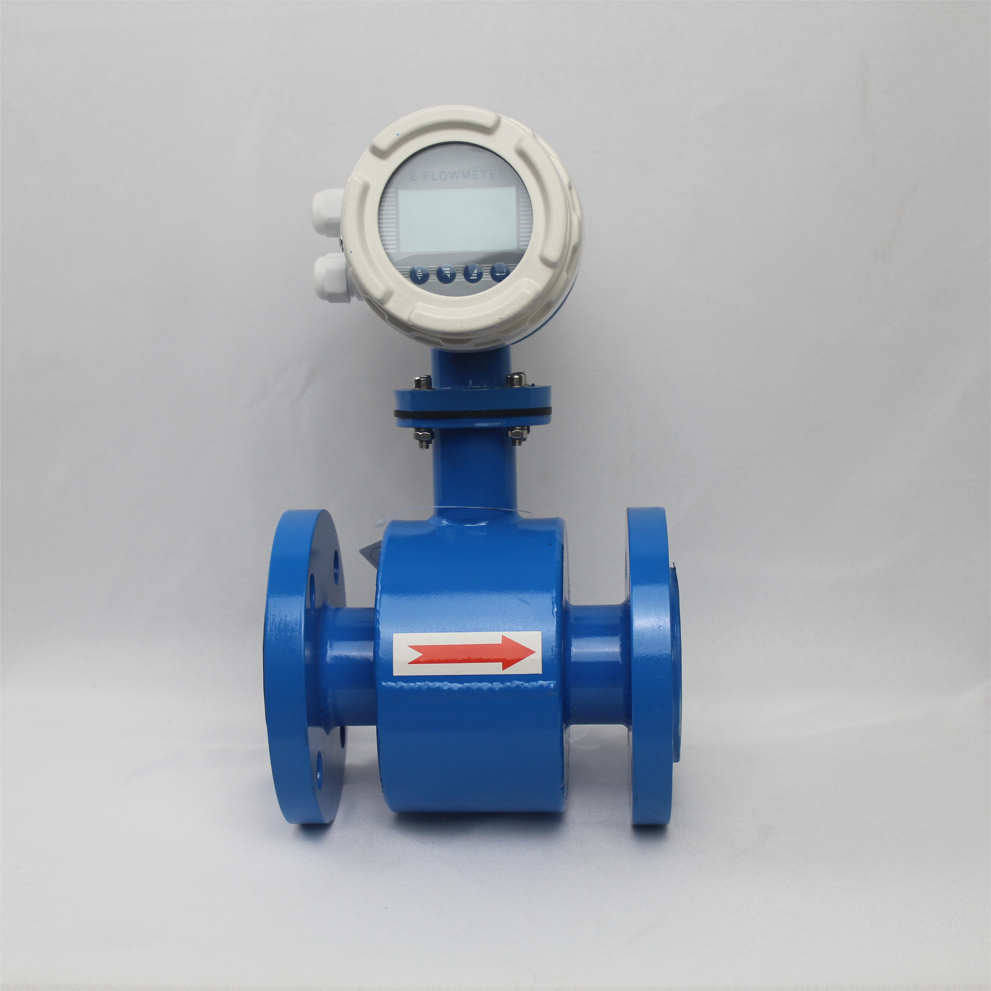 Ip68 Dn50-Dn200 Long Service Life Magnetic Lcd Display Pulse Output Flow Meter Flange Type Flow Meter Magnetic Flow Meter