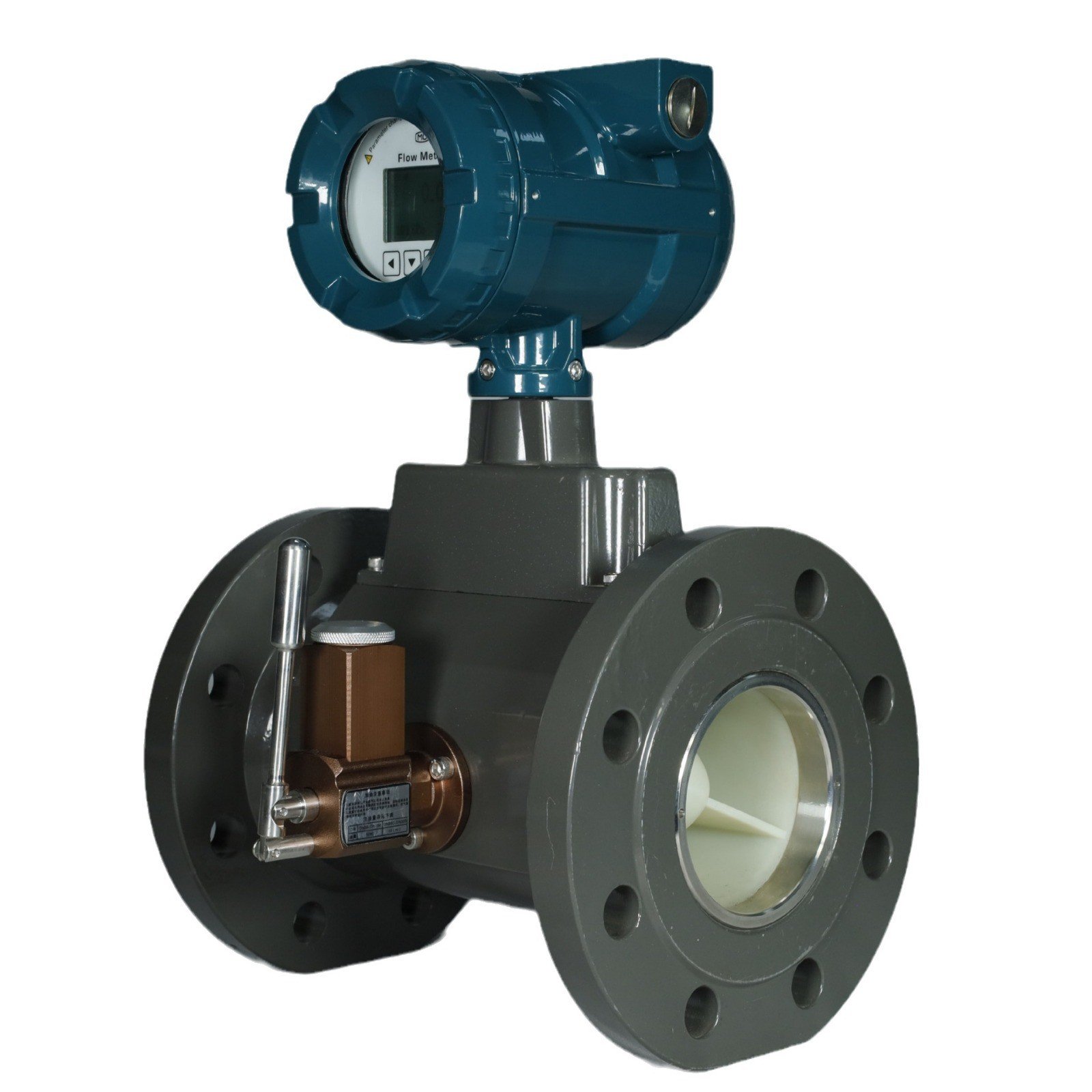 4'' DN100 Natural Gas Turbine Flowmeter Nitrogen Compressed air Turbine Flow Meter