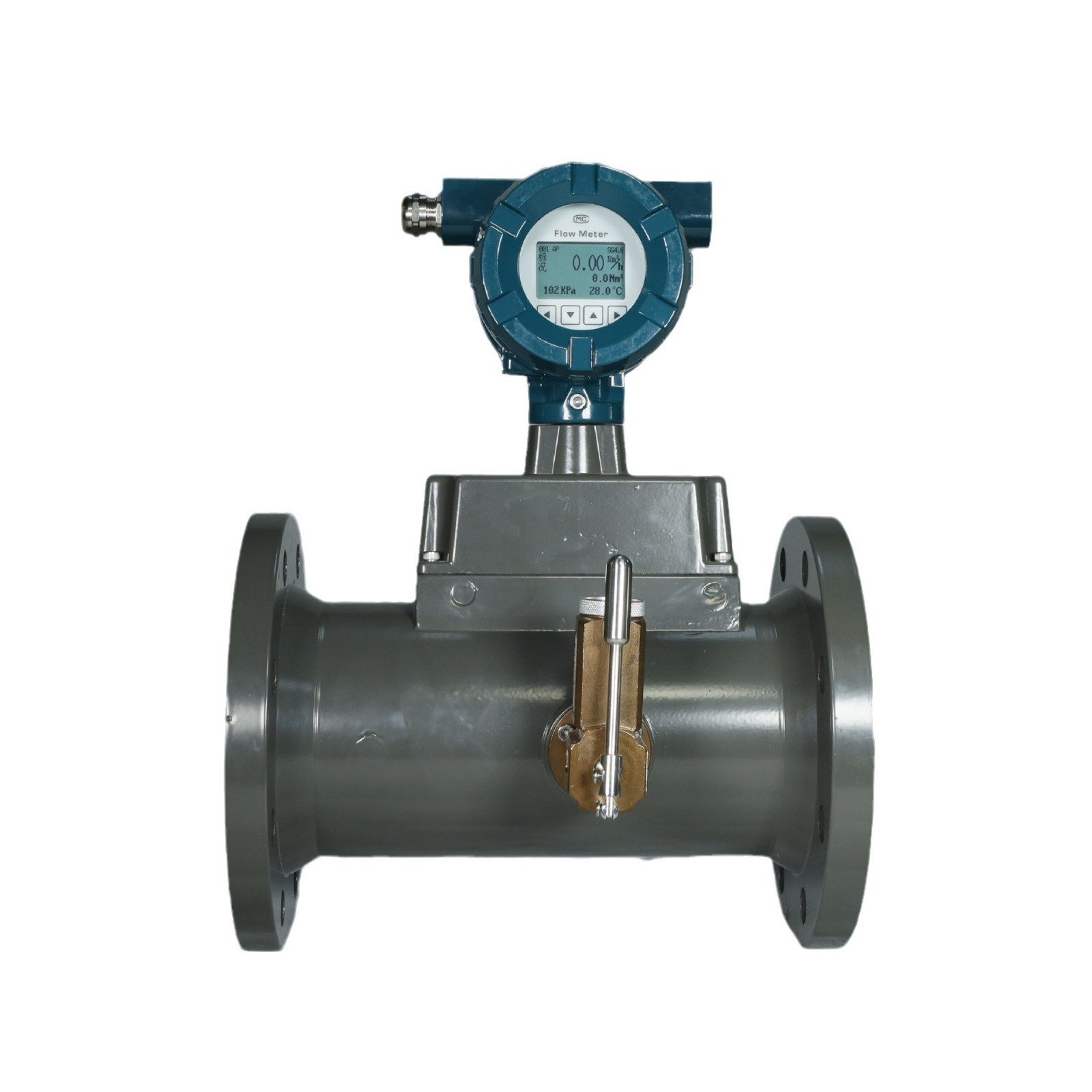 4'' DN100 Natural Gas Turbine Flowmeter Nitrogen Compressed air Turbine Flow Meter