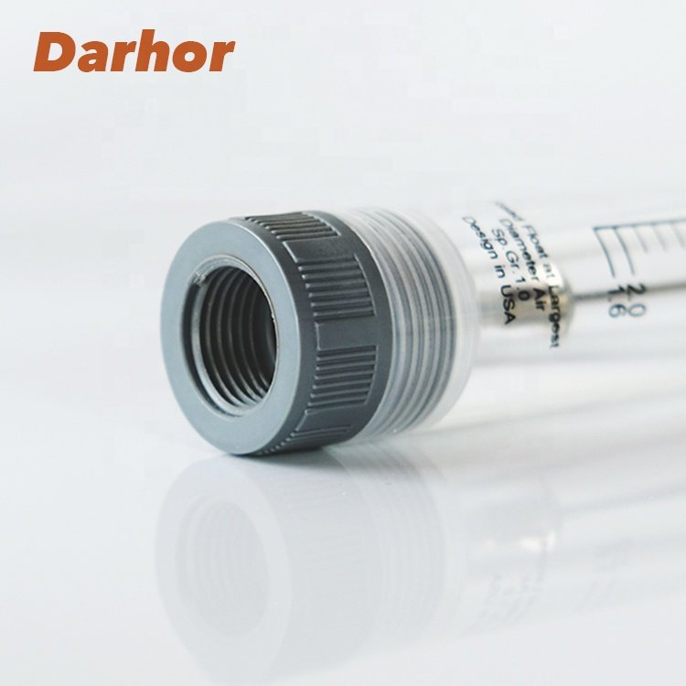 Free OEM Cylinder Water Flow Meter 10-70lpm RO Water Rotameter Fluid in Line Flow Meter Acrylic Clamp