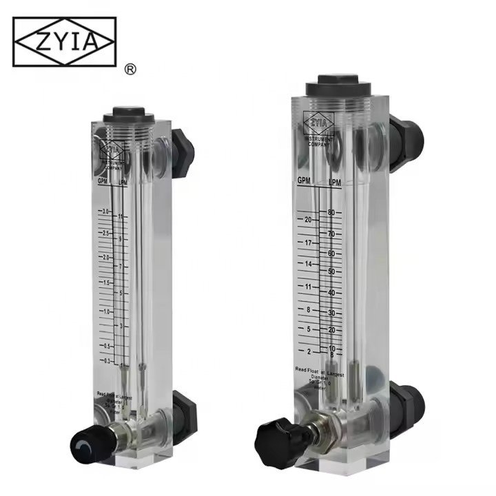 Hot Sell Zyia Panel Mount Acrylic Sea Water Rotameter Meter Wifi