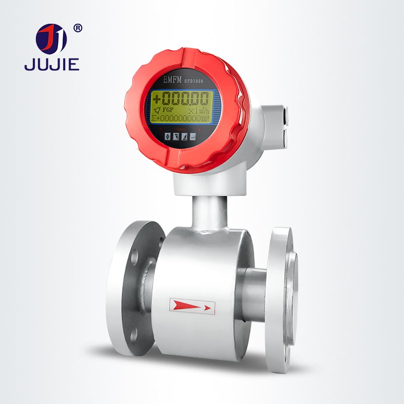 Carbon Steel Electromagnetic Flow Meter Inserted Flange Split Liquid Flow Meter Elektromagnetischer Durchflussmesser
