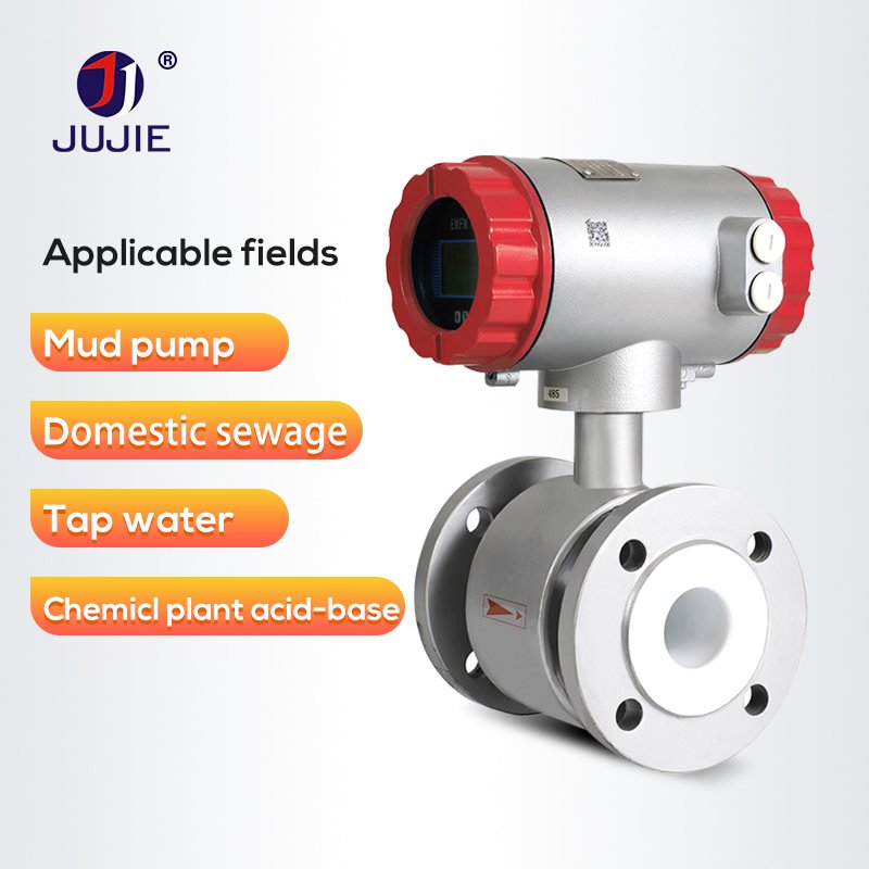 Carbon Steel Electromagnetic Flow Meter Inserted Flange Split Liquid Flow Meter Elektromagnetischer Durchflussmesser
