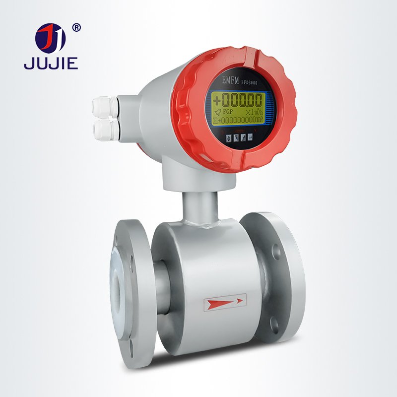 Carbon Steel Electromagnetic Flow Meter Inserted Flange Split Liquid Flow Meter Elektromagnetischer Durchflussmesser