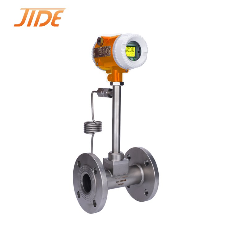Electronic Digital Compressed Air Water Flow Meter Sensor Steam Type Gas Vortex Flow Meter OEM Customizable Price Included