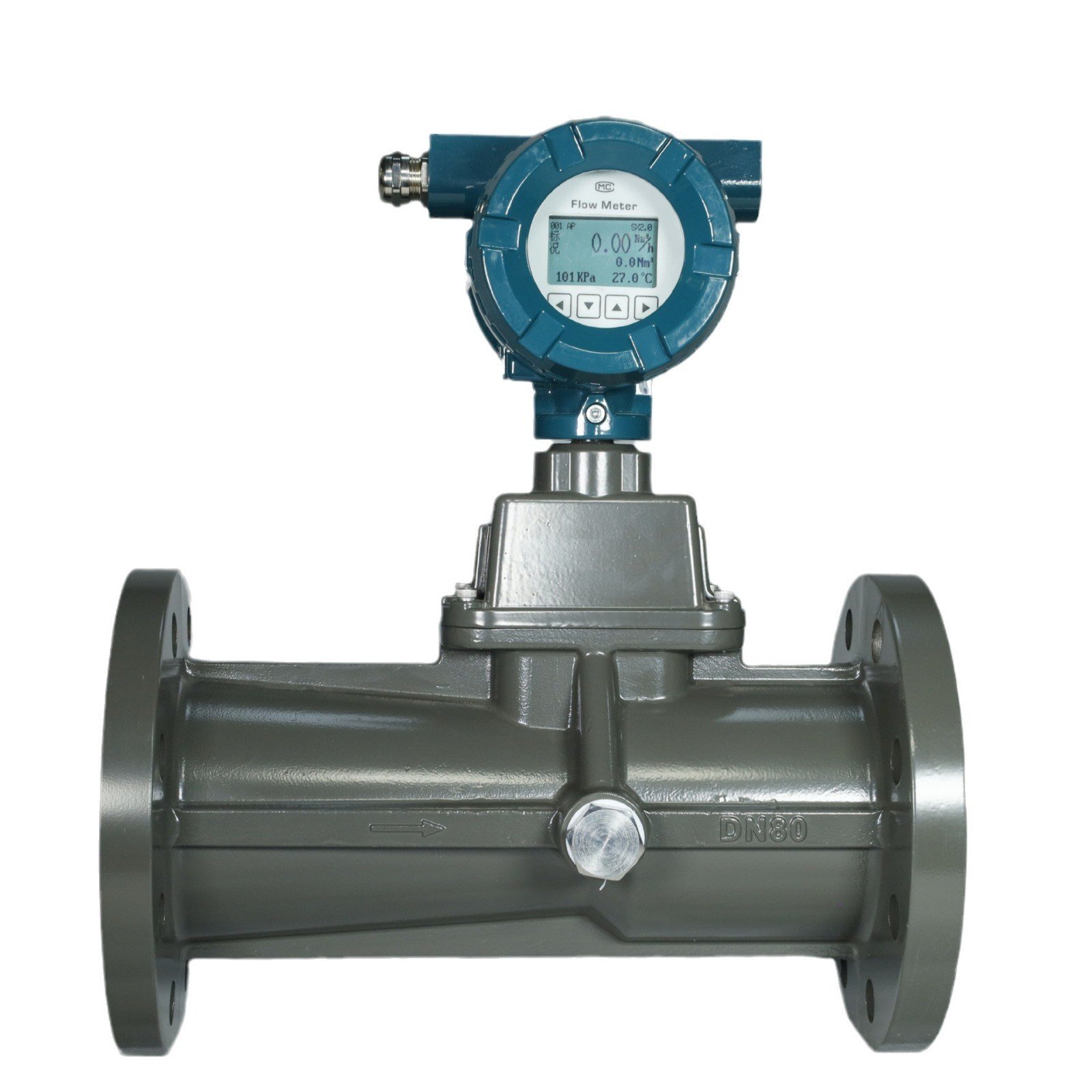 1 1/2 inch DN40 Precession vortex flow meter Natural gas flow meter Oxygen gas Compress air flow meter