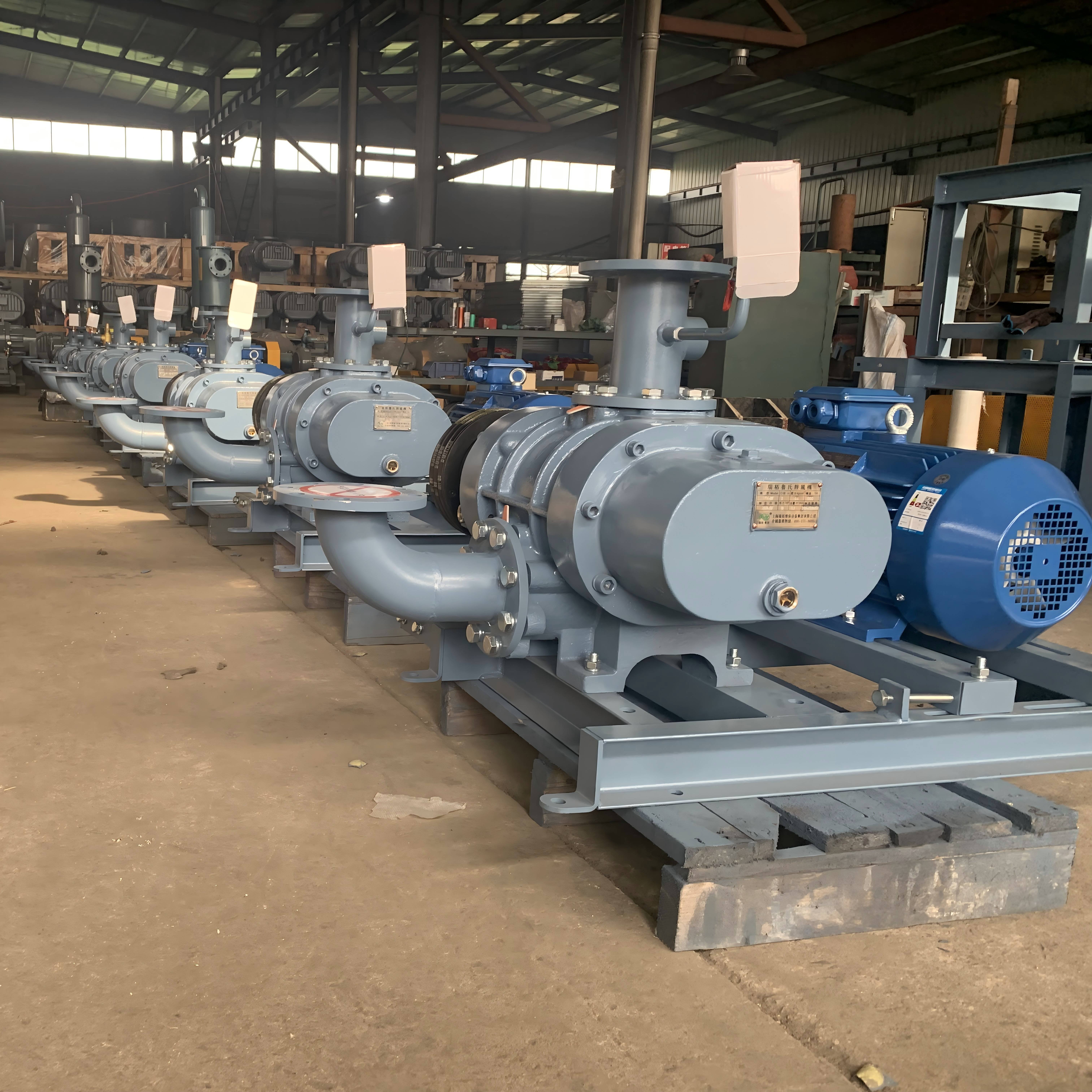 High Performance Three Lobe Roots Blower Big Air Flow Electric Air Source for Pneumatic Conveying Industry