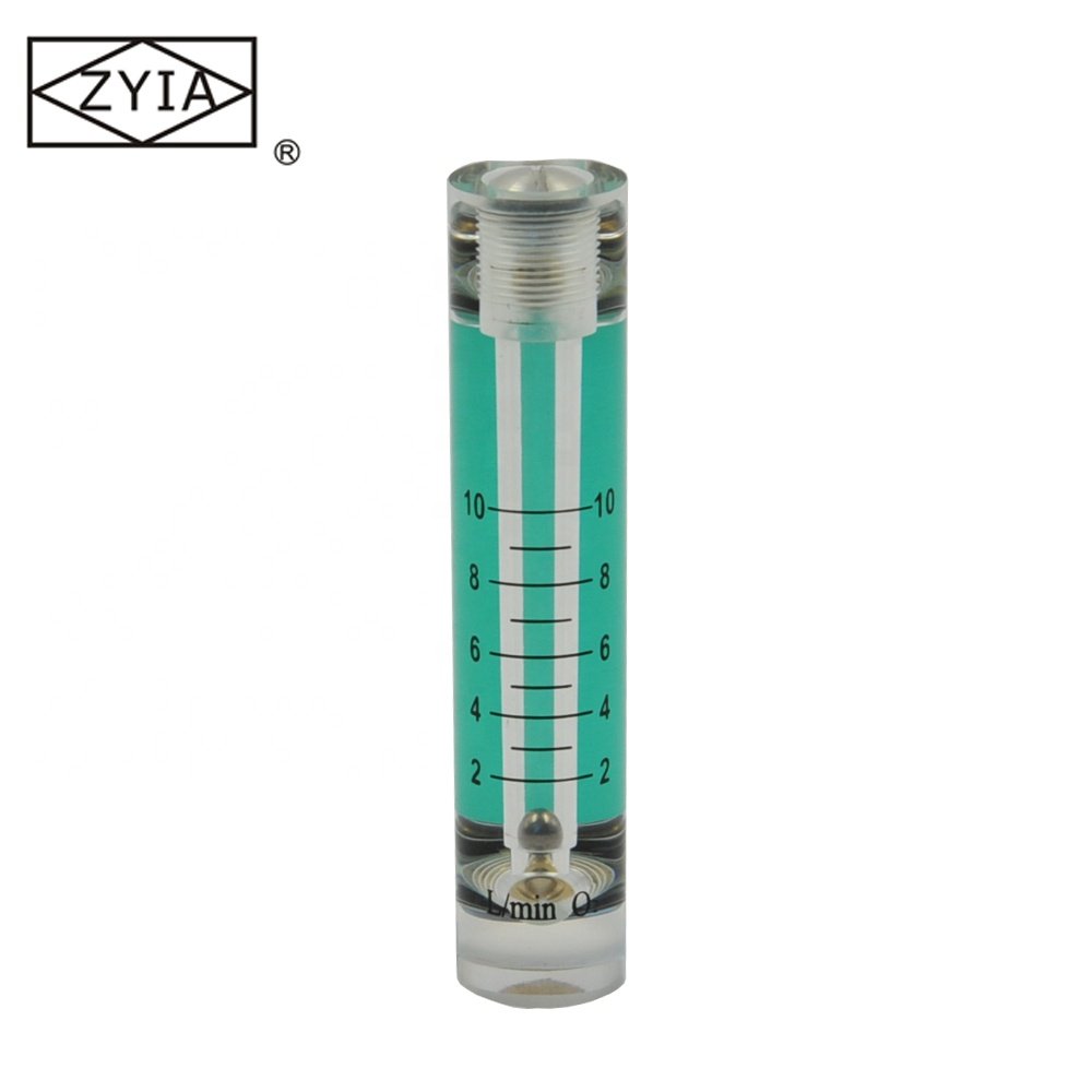 LZM-6T 02 Panel Mount Medical Household Portable Hospital Oxygen Regulator Flowmeter Acrylic Air Flow Meter Rotameter