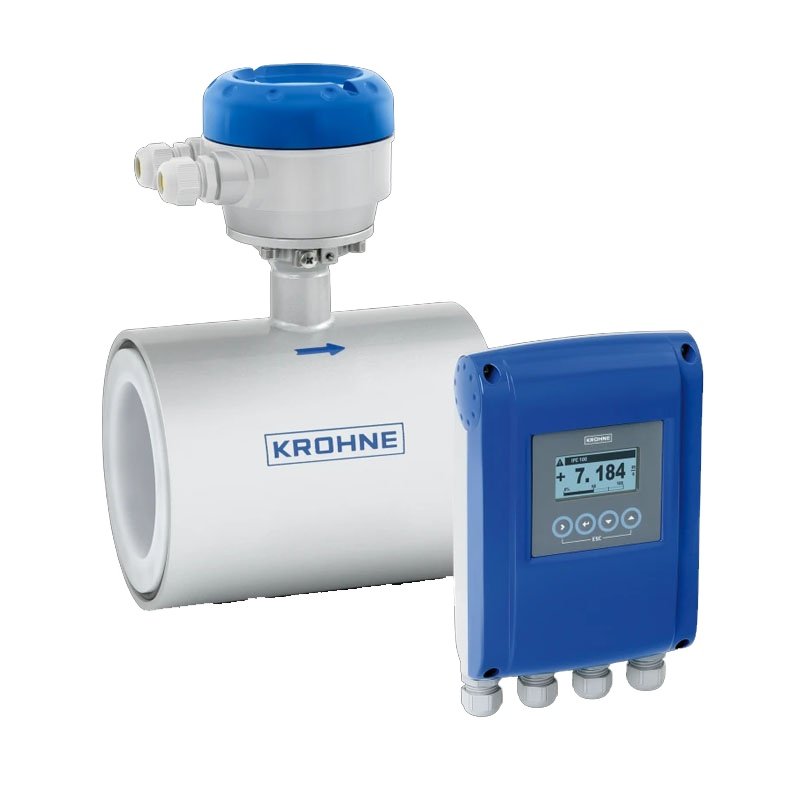 KROHNE OptiFlux 1100 Electromagnetic Flow Meter Clamp-on 4-20mA For Water Wastewater Chemicals Process Customized OEM Support