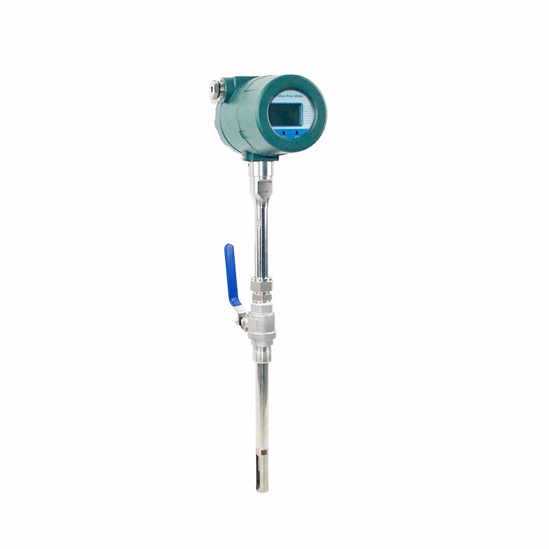 High Temperature Flange Type Industrial Gas Compressed Air Flow Sensor Argon Biogas Thermal Natural Gas Mass Flow Meter