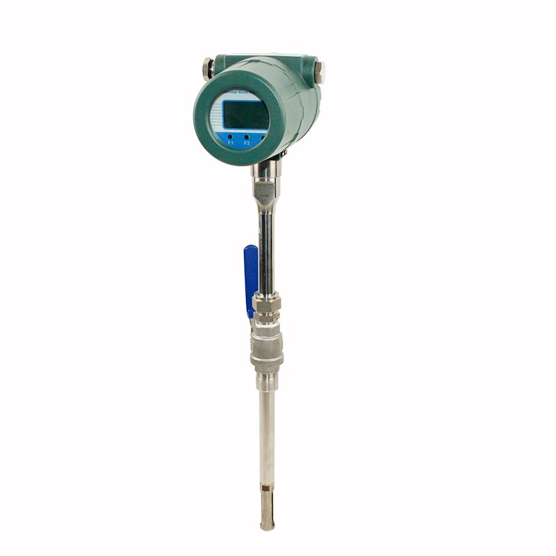 High Temperature Flange Type Industrial Gas Compressed Air Flow Sensor Argon Biogas Thermal Natural Gas Mass Flow Meter