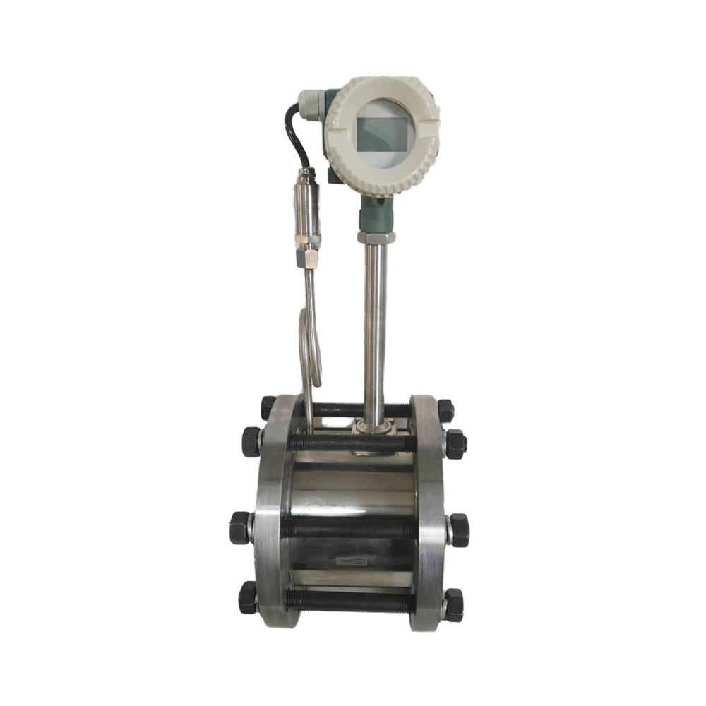 DN 100 Digital Vortex Flowmeter Sensor Stainless Steel Construction for Water Oil Air Gas Natural Steam with Pulse Signal Output