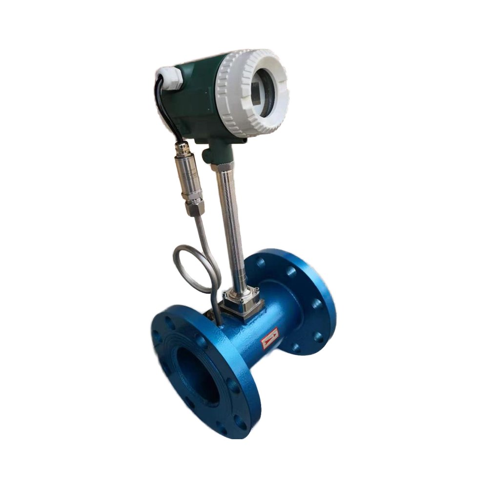 DN 100 Digital Vortex Flowmeter Sensor Stainless Steel Construction for Water Oil Air Gas Natural Steam with Pulse Signal Output