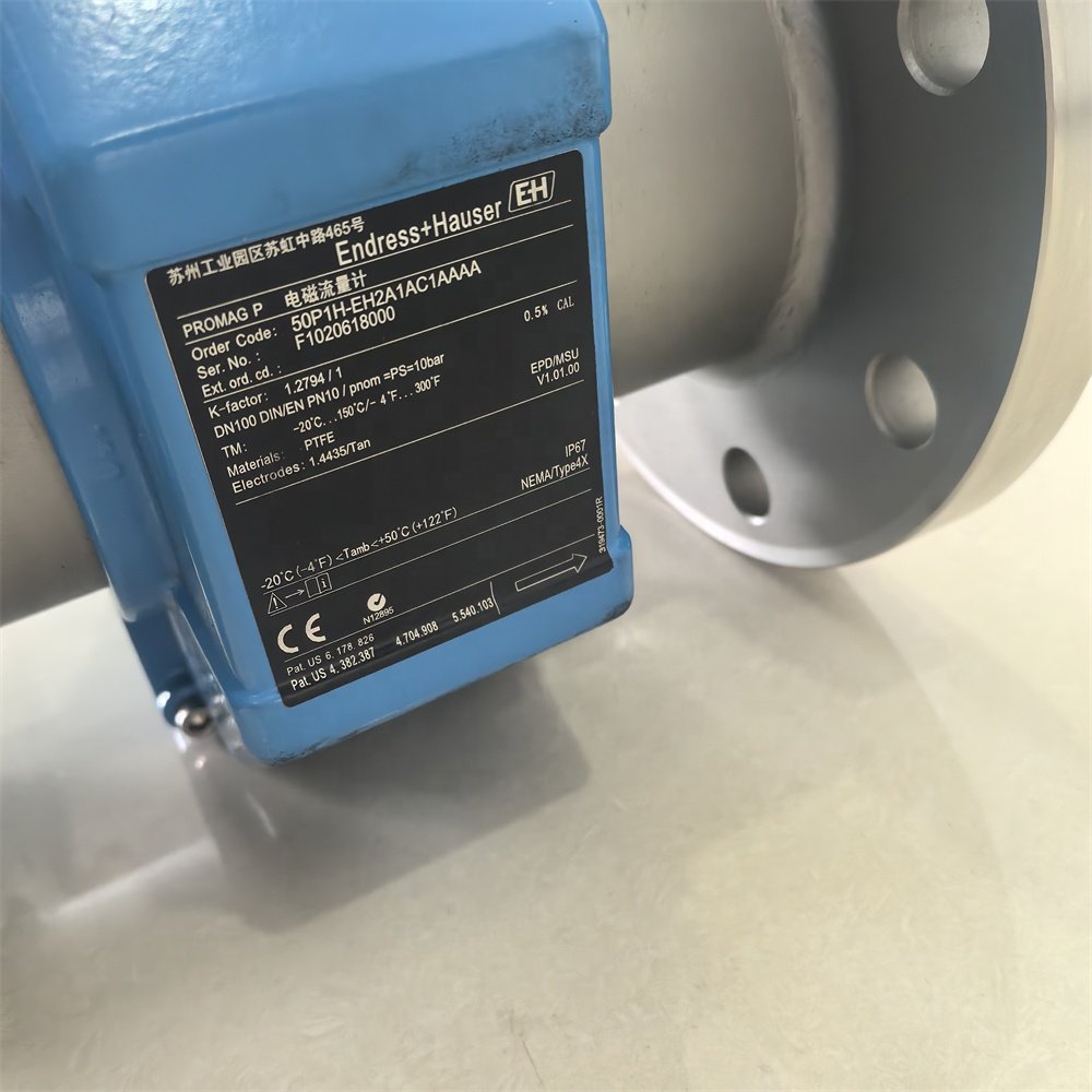 Original Endress+Hauser 50P1H Electromagnetic Flow Meter 4-20mA Hart Dedicated to Corrosive Liquids and High Medium Temperatures