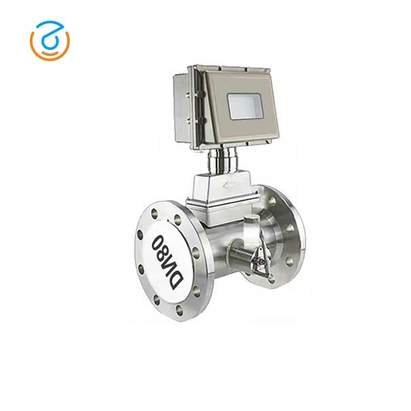 LWQ Intelligent Digital Gas Turbine Flowmeter with IC Card Controller Gas Prepaid Card Control for Air Medium OEM Customizable