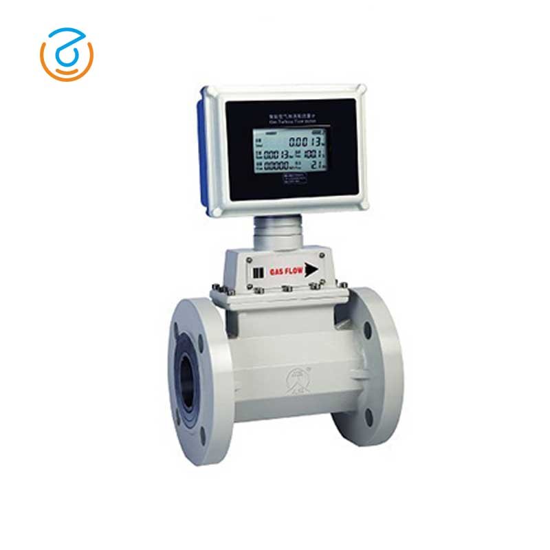 LWQ Intelligent Digital Gas Turbine Flowmeter with IC Card Controller Gas Prepaid Card Control for Air Medium OEM Customizable