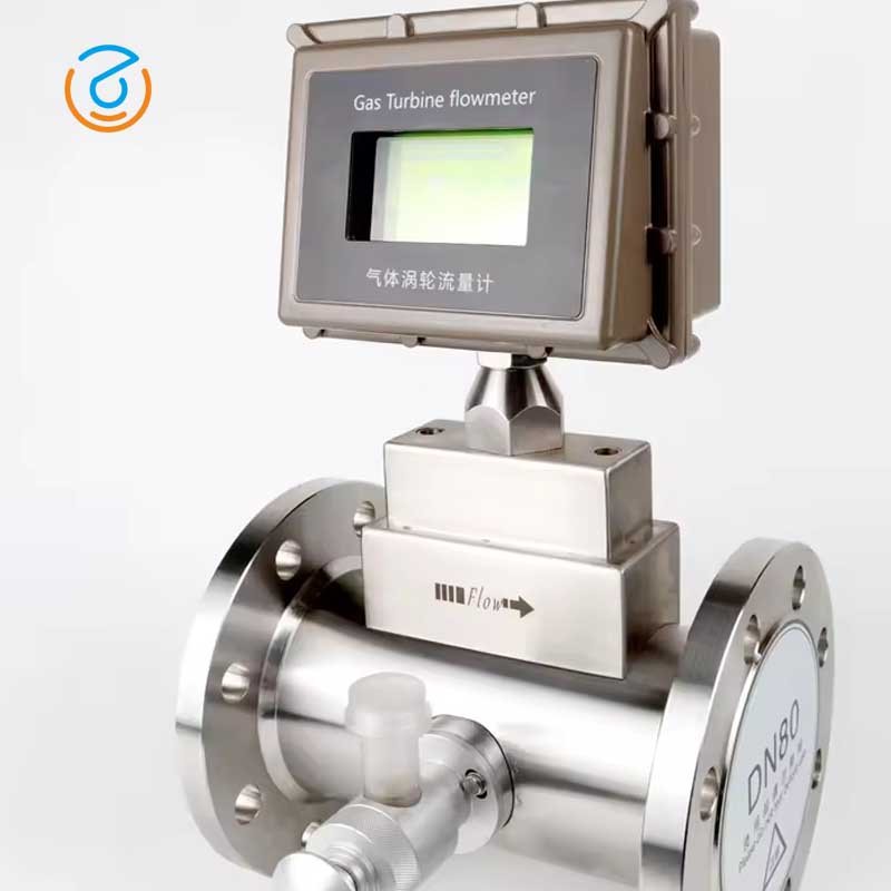 LWQ Intelligent Digital Gas Turbine Flowmeter with IC Card Controller Gas Prepaid Card Control for Air Medium OEM Customizable