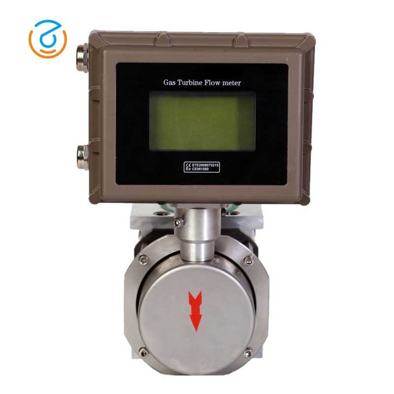LWQ Intelligent Digital Gas Turbine Flowmeter with IC Card Controller Gas Prepaid Card Control for Air Medium OEM Customizable