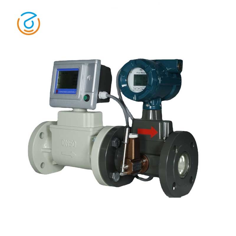 LWQ Intelligent Digital Gas Turbine Flowmeter with IC Card Controller Gas Prepaid Card Control for Air Medium OEM Customizable