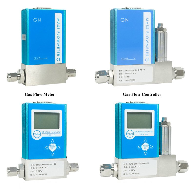 Factory Gas Mass Flow Meter With Controller for Semiconductor Vacuum Coating Photovoltaic Industry