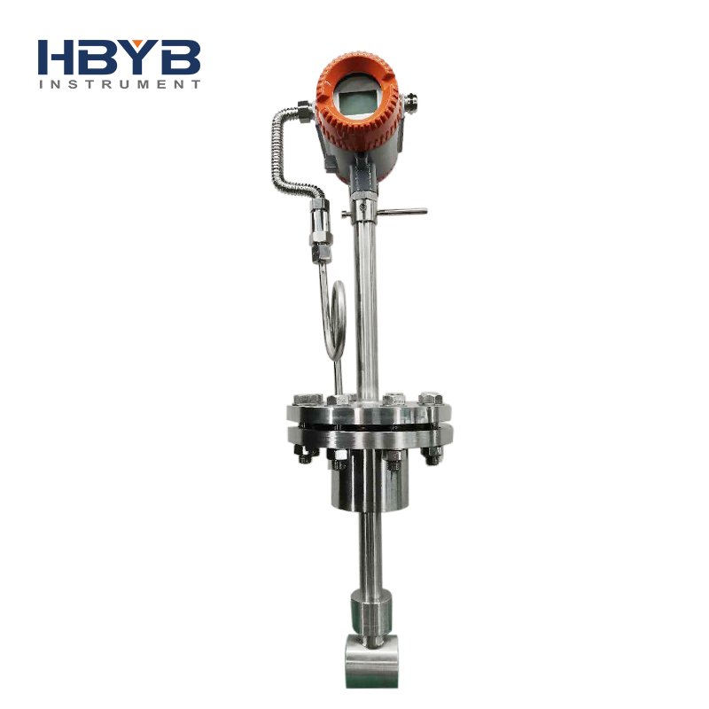 Digital Compressed Air 1'' Flange Connection DC 24V 4-20ma Co2 Gas vortex air Flow Meter Dn25