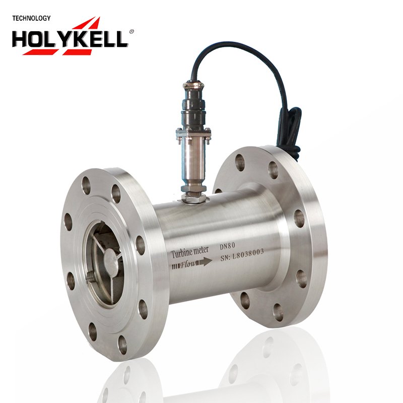 Holykell HLY 4-20mA Output Fire Pump Turbine Flow Meter Flange DN50